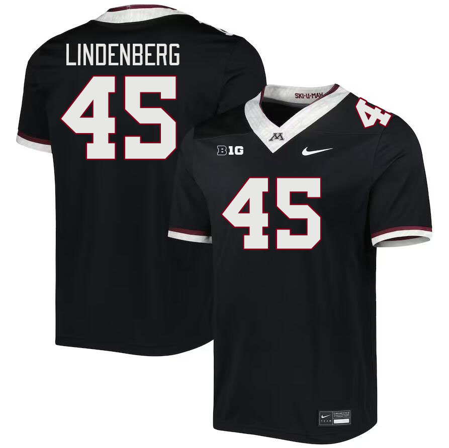 Men #45 Cody Lindenberg Minnesota Golden Gophers College Football Jerseys Stitched-Black